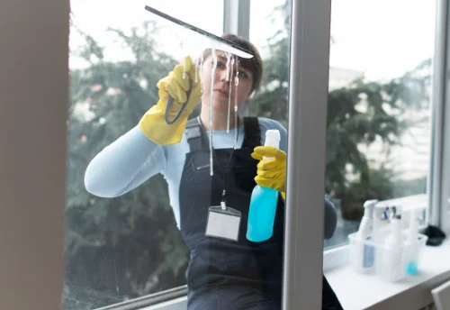 Nettoyage de vitres intérieures et extérieures à Baudrières
